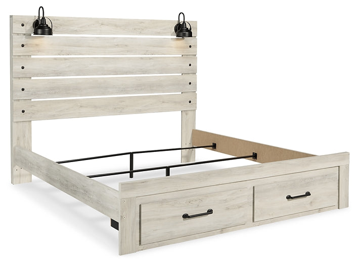 Cambeck  Panel Bed With 2 Storage Drawers