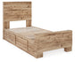 Hyanna  Panel Bed With 1 Side Storage