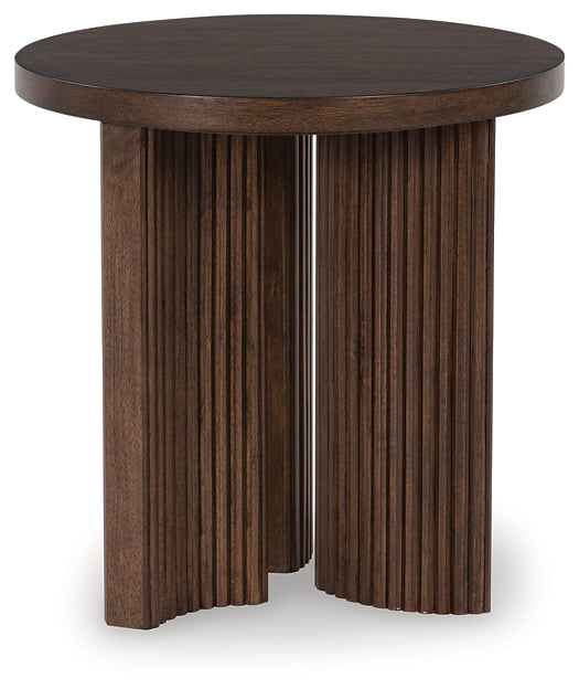 Korestone Round End Table