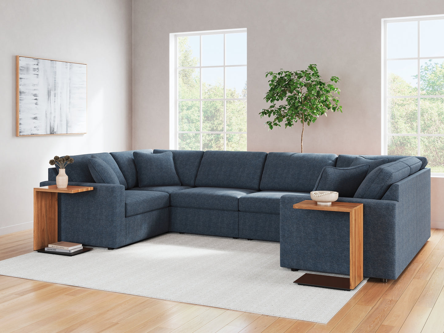 Modmax 6-Piece Sectional with Ottoman