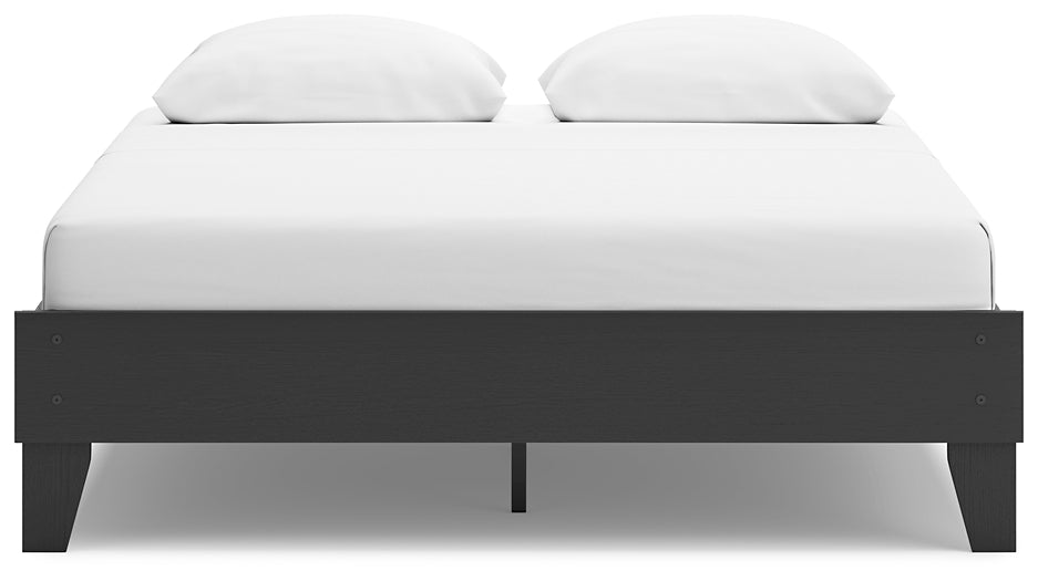 Socalle Queen Platform Bed with Dresser, Chest and 2 Nightstands