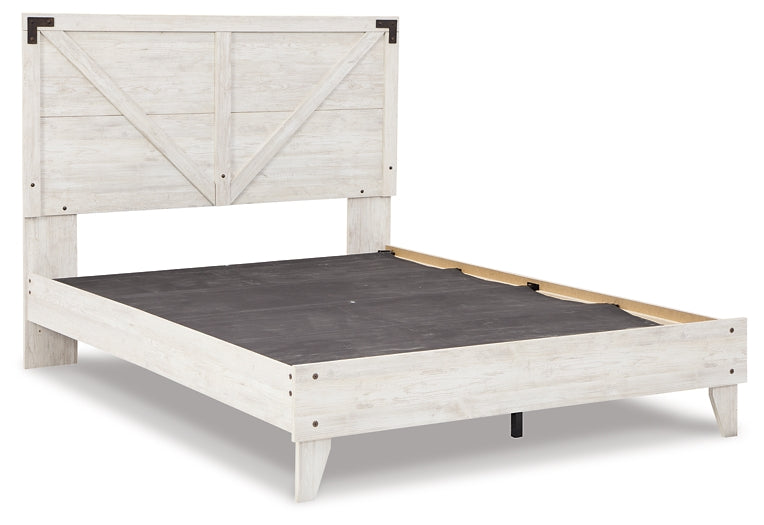 Shawburn Queen Platform Bed with Dresser and 2 Nightstands