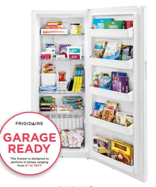 Frigidaire 13 cu ft capacity upright freezer, Starting at $69.99 per month